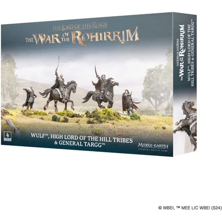 Beeldje Games Workshop Warhammer Middle Earth - Haut Seigneur des Tribus des Collines et Général Targg (x4)