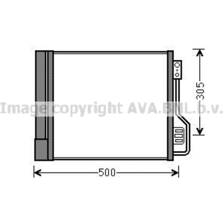 Condensator, airconditioning AVA COOLING MCA5013D AVA