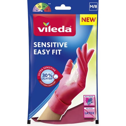 Vileda Sensitive Easy Fit M Handschoenen - Nitril - Maat M