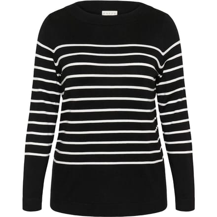 Gestreepte bootcol voor dames KAFFE Curve Lizzy NO