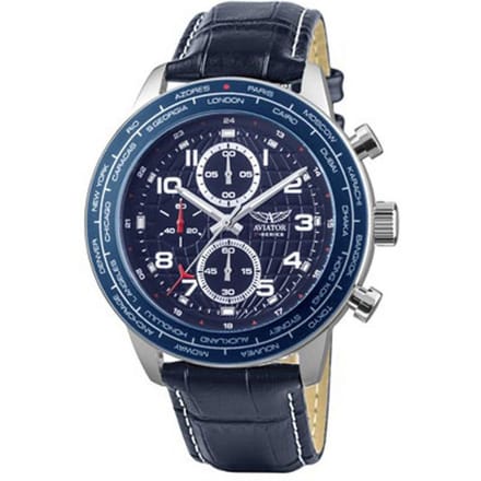 Aviator F-Series Chronograph met extra NATO band | AVW79886G406