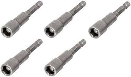 Set van 5 Magnetische Dopsleutel Opzetstukken met Zeskant Aandrijving