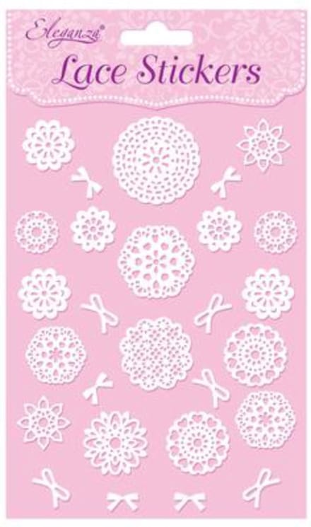 Oaktree - Stickers Eleganza Lace Patroonselectie A Wit No.01