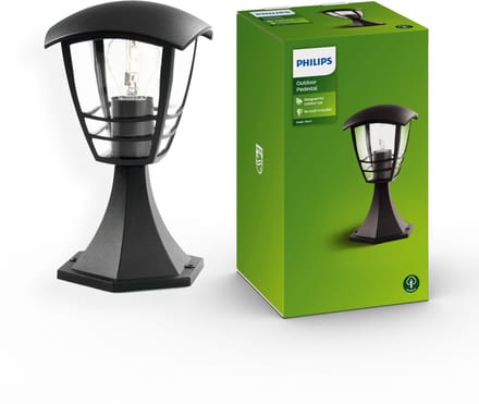 Philips Creek pedestal black 1x60W 230V
