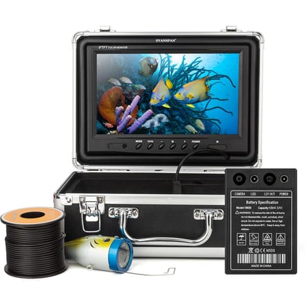 9 Inch 1200TVL Onderwatervissen Camera Fishfinder 12 Infrarood LED-lampen 15M/30M/50M voor Ijs Zee 50m gray