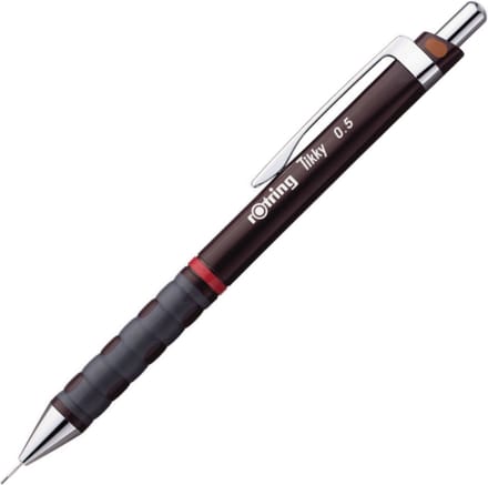 rOtring Tikky-vulpotlood - HB - 0,5 mm - Bourgondroode behuizing