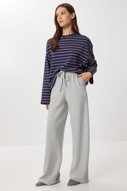 Wijd Zittende Joggingbroek met Touwsluiting