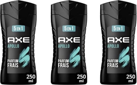 Axe Douchegel Apollo 3 x 250 ml - 5in1 Formule