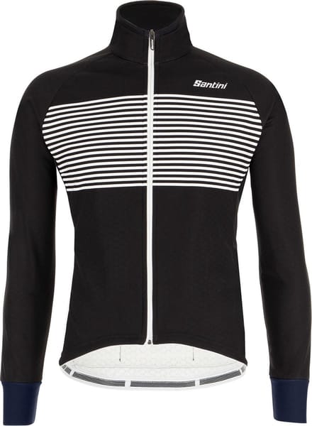 Santini Fietsjack lange mouwen Zwart Heren - Colore Winter Jacket Black - L