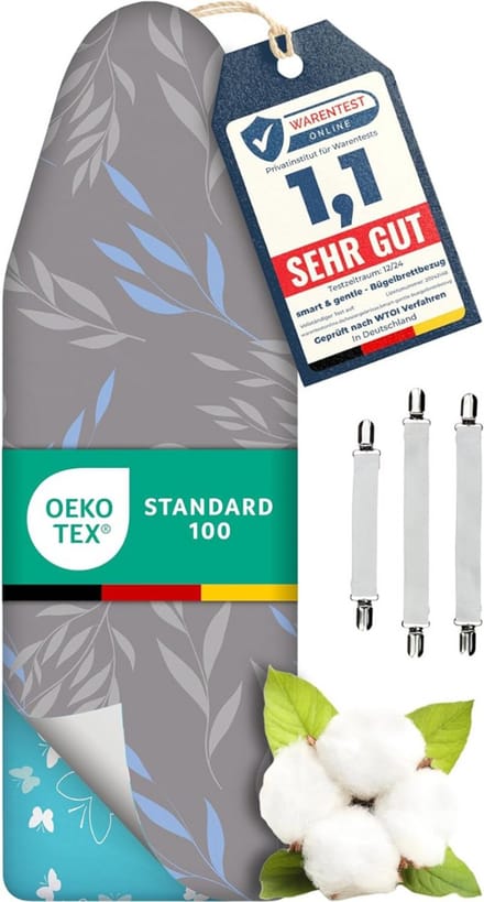 MKSS® Strijkplankhoes - Strijkplankhoezen - Strijkplankovertrek - Grijs