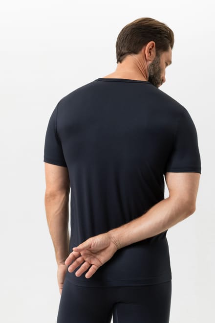 T-shirt Serie Iconic Modal Marineblauw