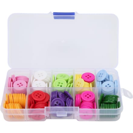 200 Stuks Hars Knopen 4 Gaten 15mm Kleurrijk Kinderkleding Decoratie Accessoires