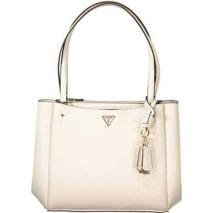 GUESS Handtas Schoudertas Talent Multi Comp Tote Cream White Crème