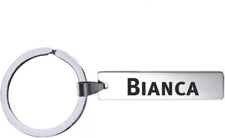Sleutelhanger Met Naam - Bianca - RVS