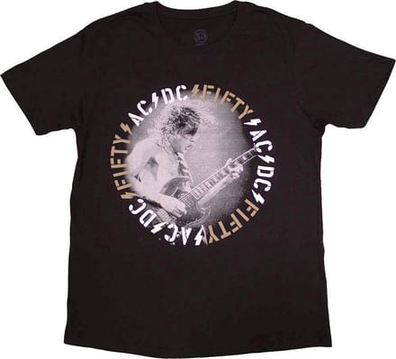 AC/DC - Angus Live Heren T-shirt - M - Zwart