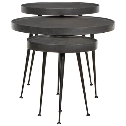 vidaXL - Salontafel - 3 - stuks - Zwart - bewerkt - hout