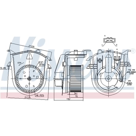 Binnenventilator NISSENS 87176