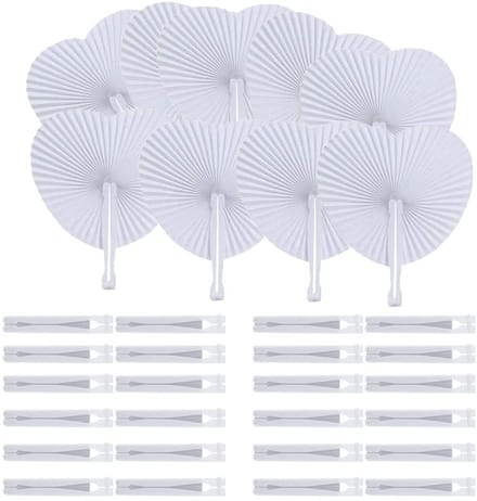 Dailygoody - Hartvormige Papieren Ventilatoren - Opvouwbare Handfans