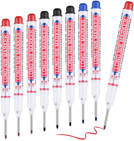 Dailygoods- Gatmarker 8 Stuks - Waterdichte Marker - Diepe Punt