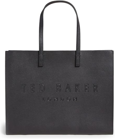 Ted Baker schoudertas Sukicon Crosshatch East West Icon Bag Black zwart