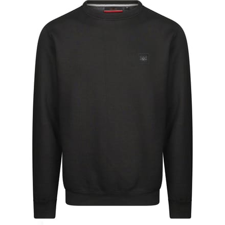 Cappuccino Italia - Heren Sweaters Prato Sweater - Zwart - Maat L