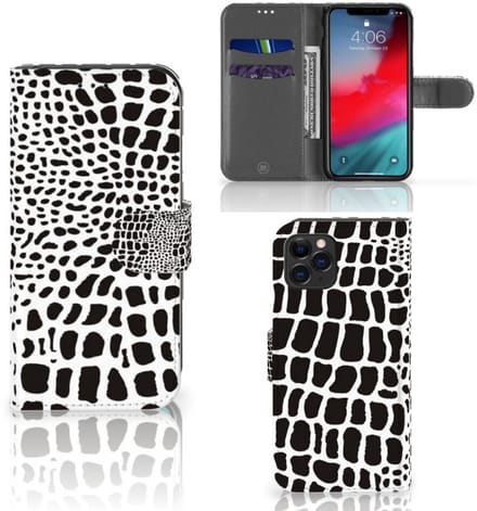 Apple iPhone 11 Pro Telefoonhoesje met Pasjes Slangenprint
