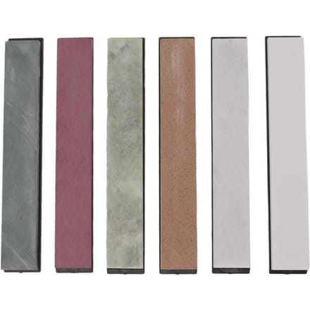 6PCS Messenslijpsteen Set 1000 3000 5000 6000 8000 10000 Korrels Dubbelzijdig Professioneel gray