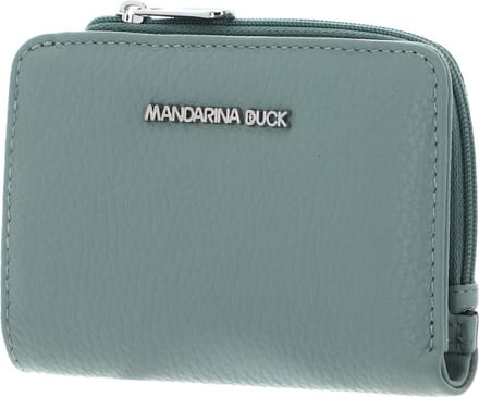 MANDARINA DUCK Leren portemonnee Mellow Wallet Iceberg Green mintgroen
