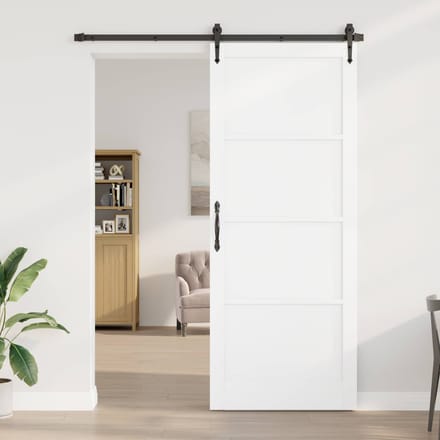 vidaXL - Interne - Deur - 93 - x - 232 - cm - Multiplex - Wit