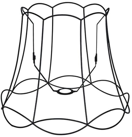QAZQA granny frame - Retro Lampenkap - Ø 450 mm - Zwart -