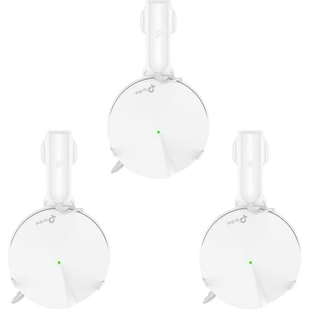 Muurbevestiging voor TP Link Deco M9 Plus Whole Home Mesh WiFi-systeem TP-Link Deco M9 Plus Wifi-routerplank Kabelbeheerbeugel UK Plug Version (3 Pack) white