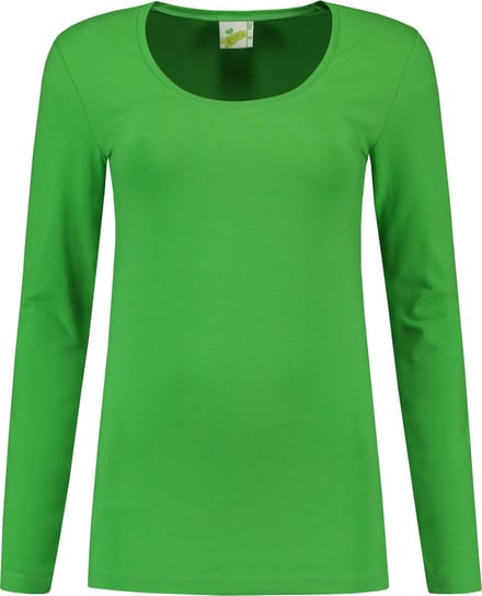 L&S T-shirt Crewneck cot/elast LS for her