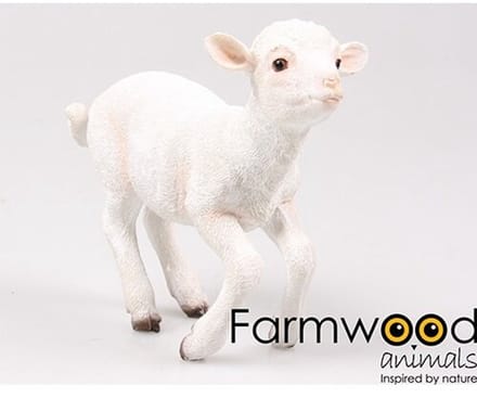 Lam spring staand 20x9,5x18 cm Farmwood Animals