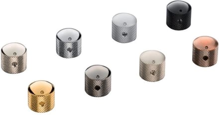 Schaller Dome Dome Knobs Black Brass Set of 2 - Gitaaronderdeel