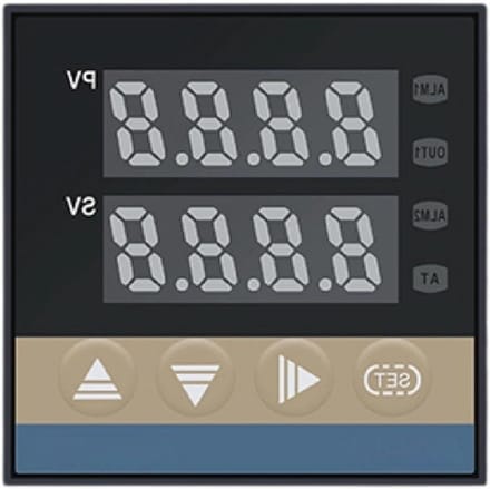 Digitale PID Regelaar - Thermostaat - Temperatuur Beheersen - Universele Ingang - 48 x 96 mm - Zwart