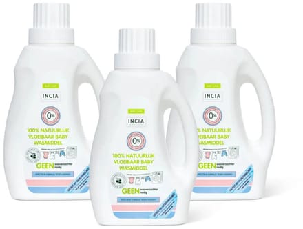 Incia Vloeibaar wasmiddel - Natuurlijk Wasmiddel - 3 stuks - Voordeelverpakking