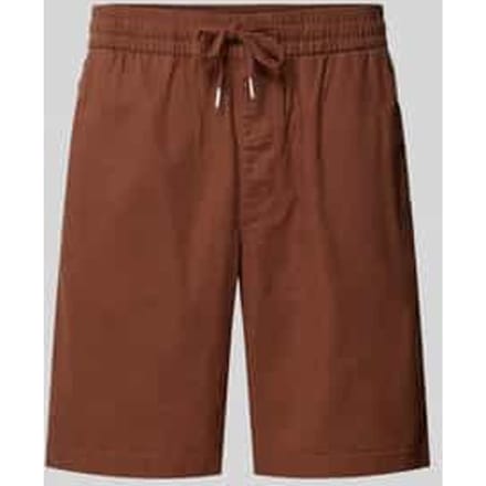 Regular fit bermuda van een mix van linnen en katoen, model 'barton'