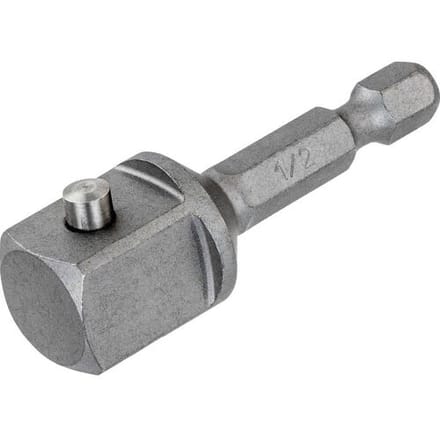 DeWALT DT7512 IMPACT slagschroefadapter 1/4 zeskant naar 1/2 vierkant