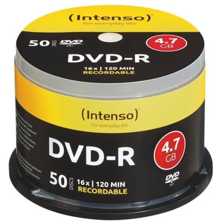 (Intenso) DVD-R disc - 4,7 GB - 16x speed - cakebox 50 stuks