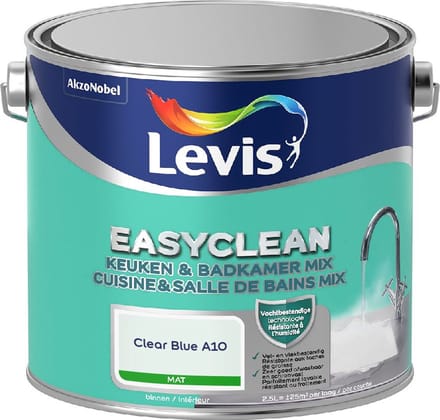 Levis - Easyclean Keuken & Badkamer Mix - Clear Blue A10 - Mengverf - 2,5 L