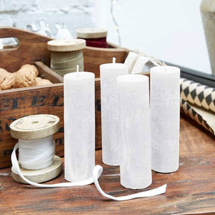 LOBERON Kaars set van 4 Muriel crème