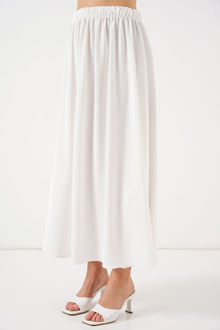 Maxi Rok met Elastische Taille
