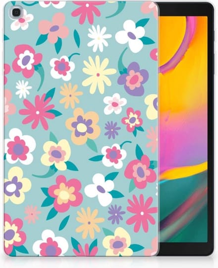 Samsung Galaxy Tab A 10.1 (2019) Siliconen Hoesje Flower Power