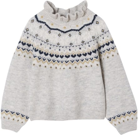 Vertbaudet Jacquard trui met glinsterende details voor meisjes