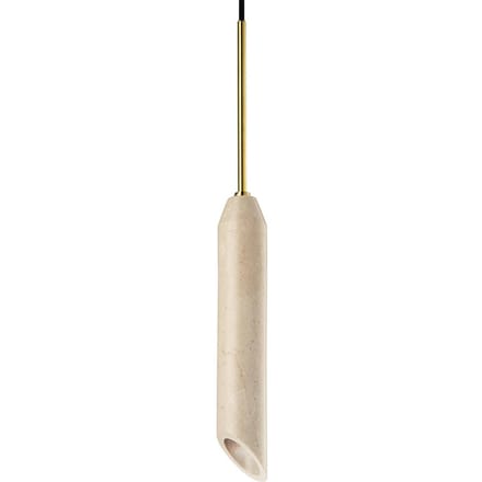 DESIGN BY US Hanglamp Marble Art, zandkleurig, marmer, hoogte 30 cm