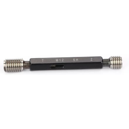 Stalen Meetdraad Plugmeter Hoge Kwaliteit Meting Handgereedschap M12*1.75 black