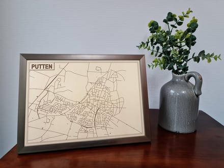 Decoratief Beeld - Houten Van Putten - Hout - Bekroned - Bruin - 21 X 30 Cm