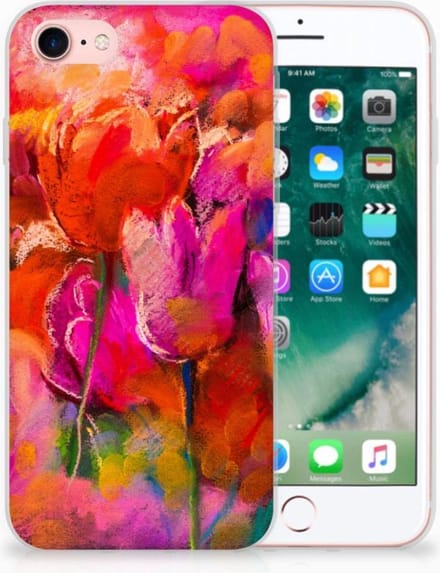 Hoesje maken iPhone SE 2022 | SE 2020 | 8 | 7 Tulips
