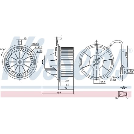 Binnenventilator NISSENS 87068