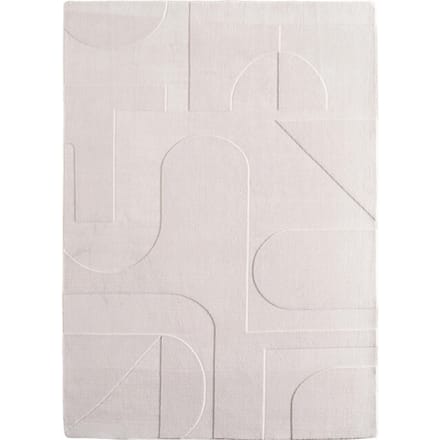 Japandi Vloerkleed - Hoogpolig - Scandinavisch Design - 3D-Effect - Creme- 200x290 CM